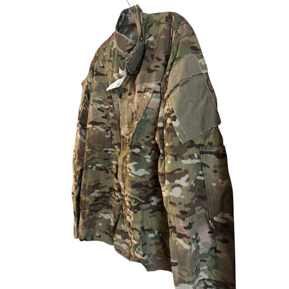 US ARMY Combat Uniform Coat Adult Medium Regular Camo Insect Repellent Jacket - Picture 3 of 5